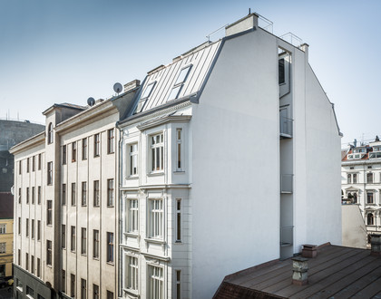 Foto von Zinshäusern in der Kirchberggasse 