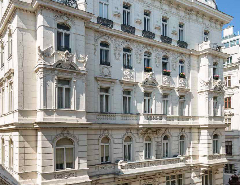 Foto eines typischen Wiener Zinshauses