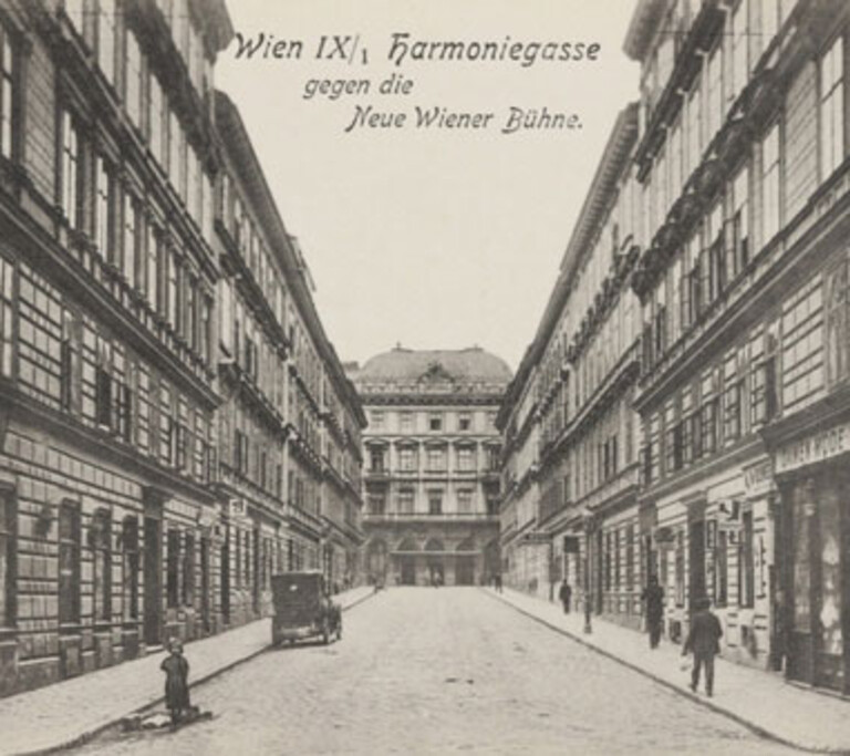 Historische Ansicht Harmoniegasse, 1090 Wien, Otto Wagner